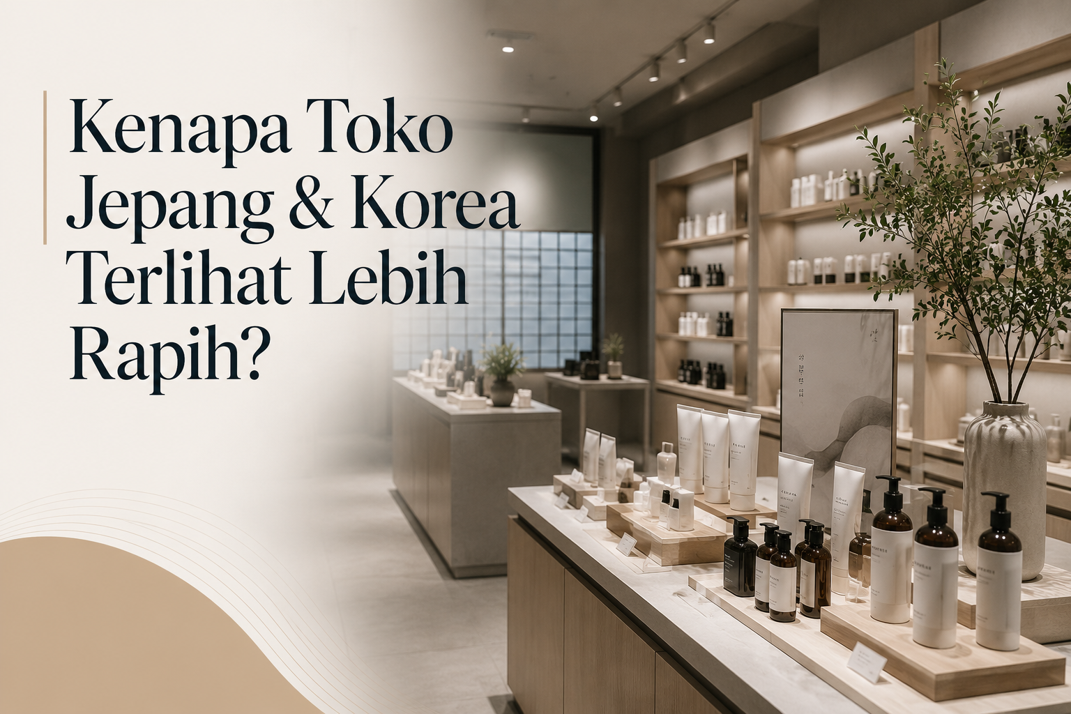 visual merchandising toko Jepang dan Korea modern