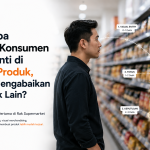 visual merchandising rak supermarket, posm display efektif, cara mata konsumen membaca rak artc