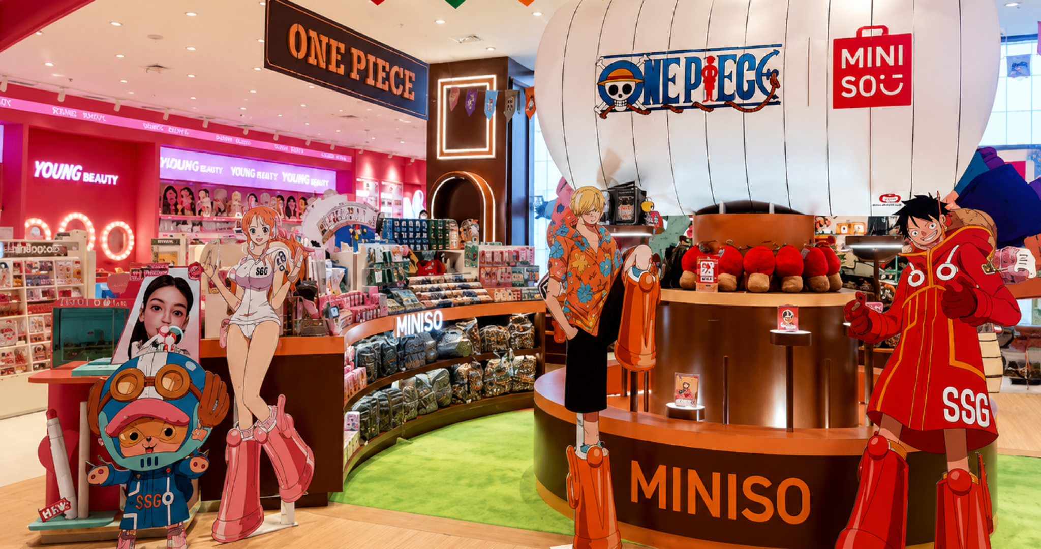 miniso x one piece